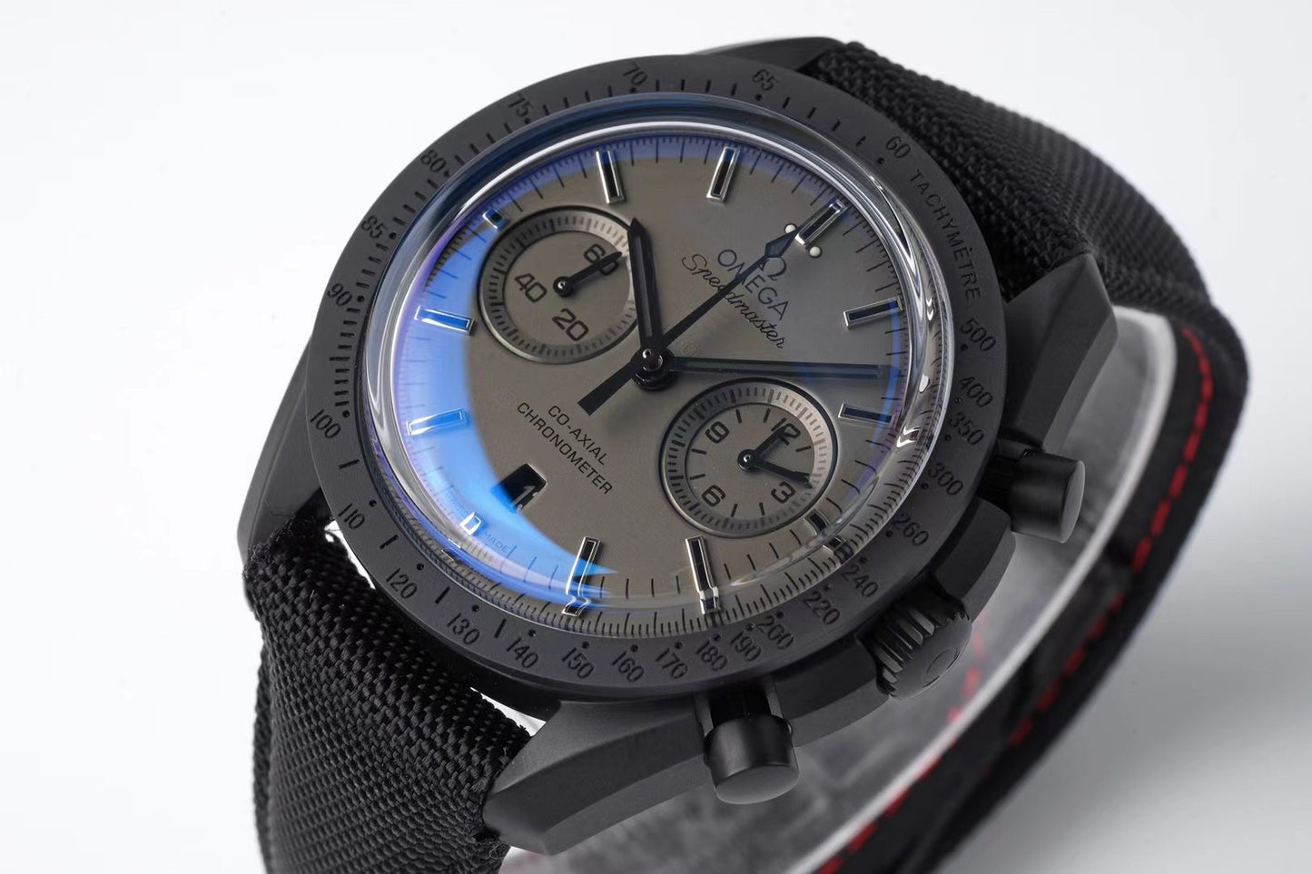 Chronograph -Moon back - Grey - Black Rubber- Automatic - 44mm
