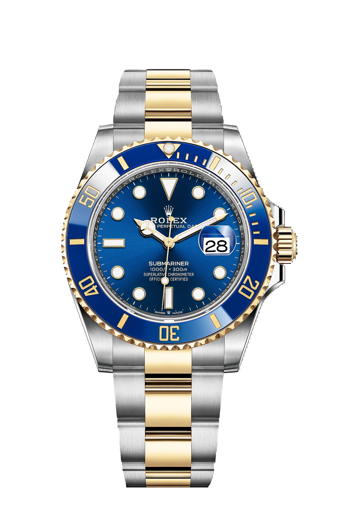 BLUE DIAL Watch - Silver Gold-Automatic - 41mm