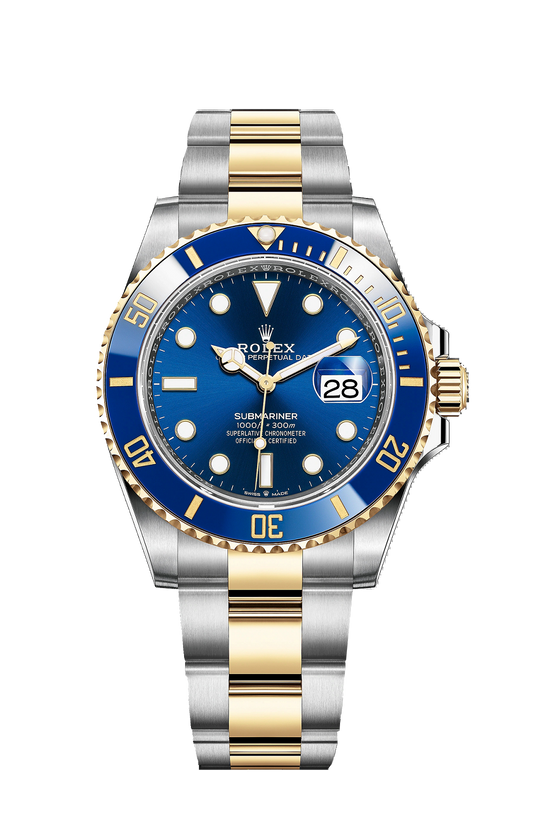 BLUE DIAL Watch - Silver Gold-Automatic - 41mm