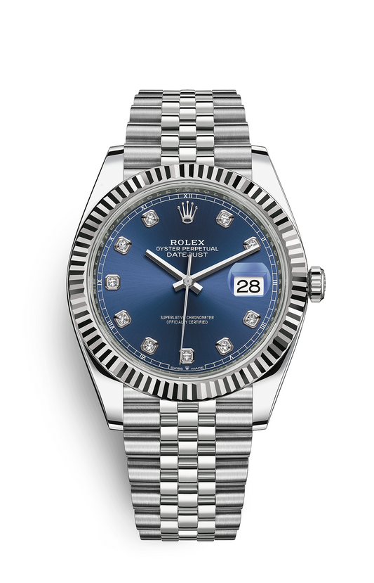 Men's - Steel and Blue - Automatic- 41mm