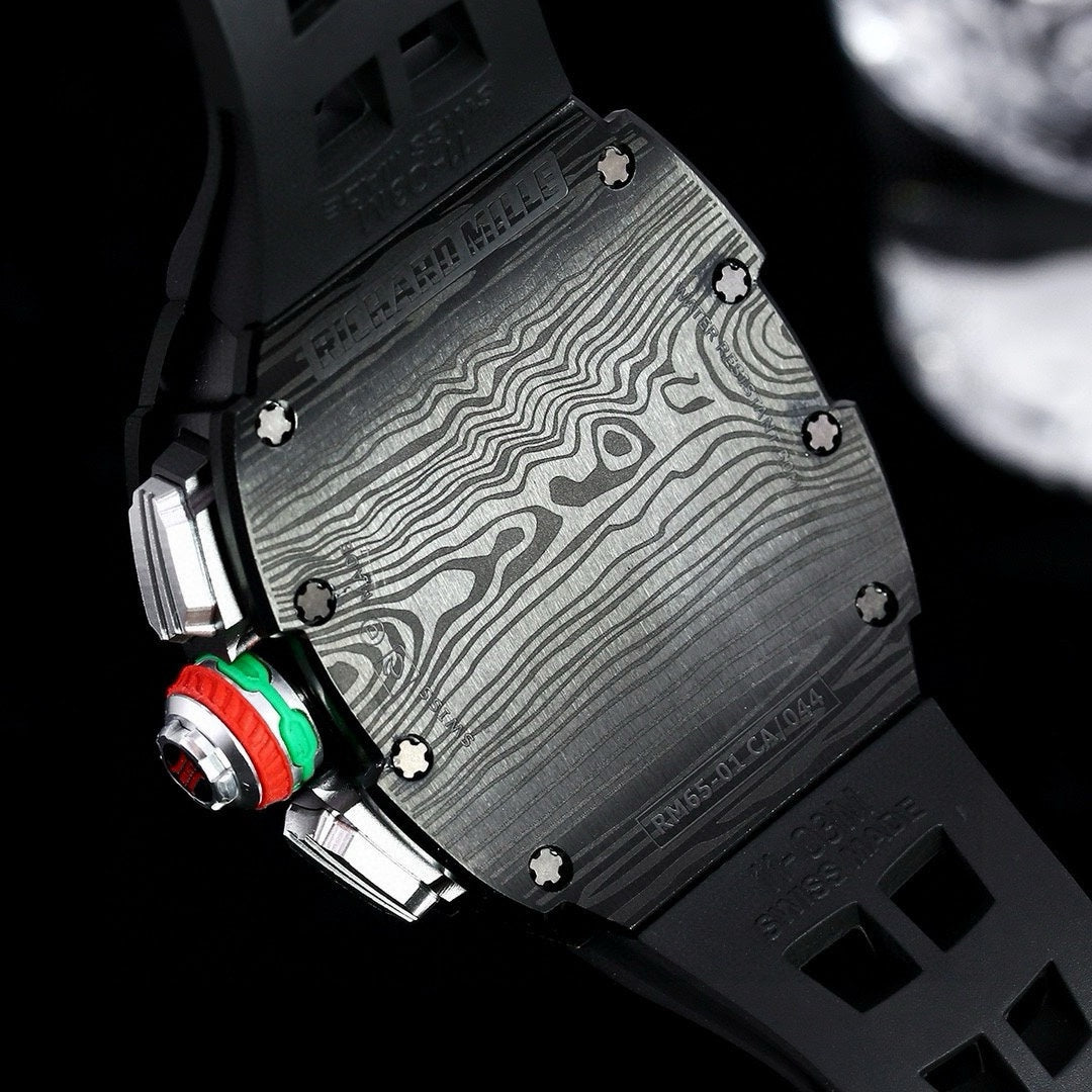 Chronograph - Black 904L Steel- Black Rubber- Quartz - 41*49mm