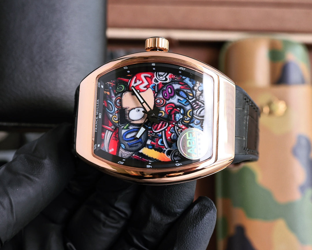 Rose gold - Black Rubber - Automatic - 45mm