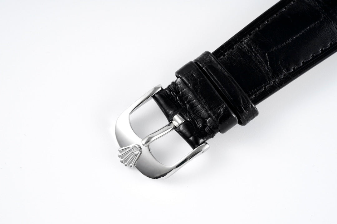 White -904L Silver - Black Leather - Automatic - 39mm