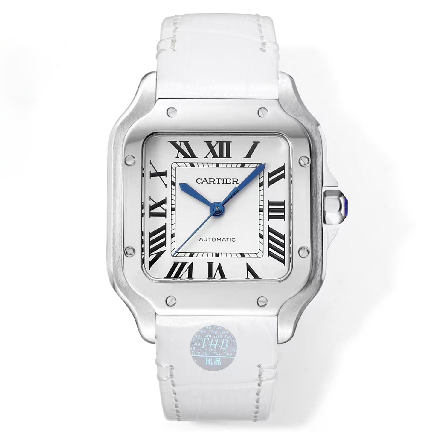 White 316L Steel - White Leather - Automatic - 47*40mm