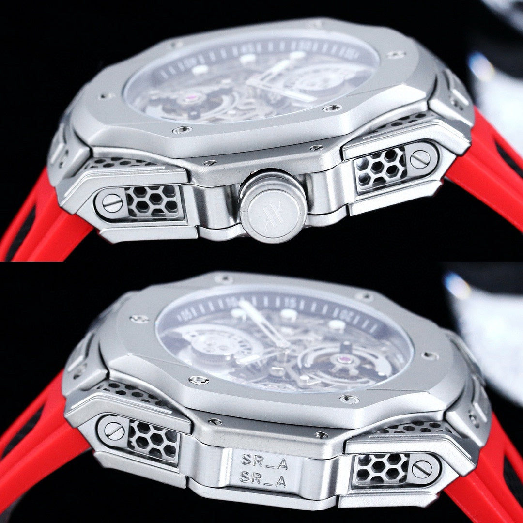 Red - Red Rubber - Automatic - 44mm