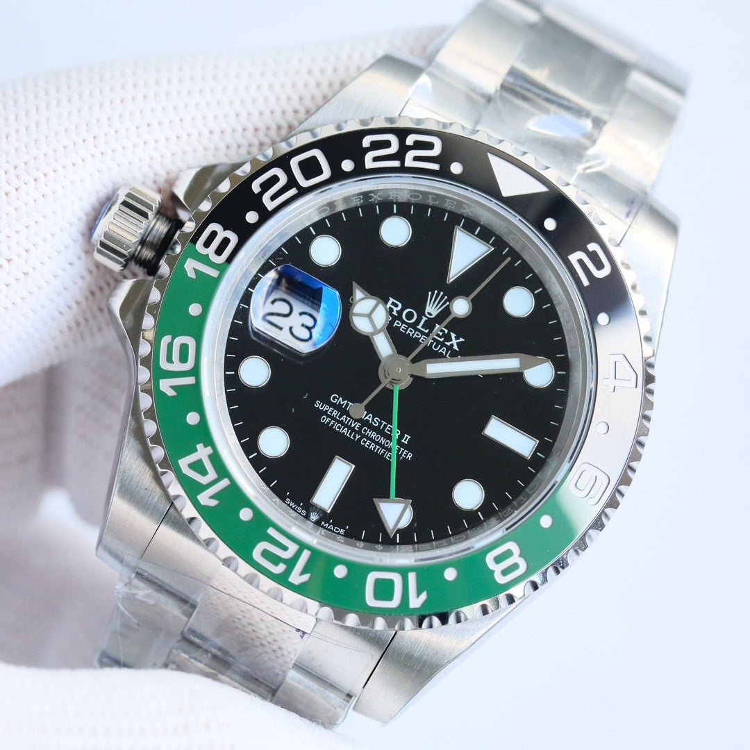 C-Factory -Lefty- Green Black- Silver 904L Steel - Automatic - 40mm