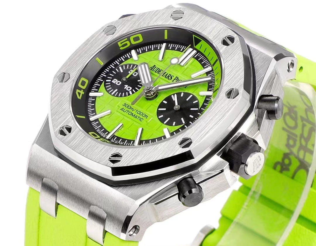 26703ST.OO.A038CA - Green -Green Rubber - Quartz- 42mm