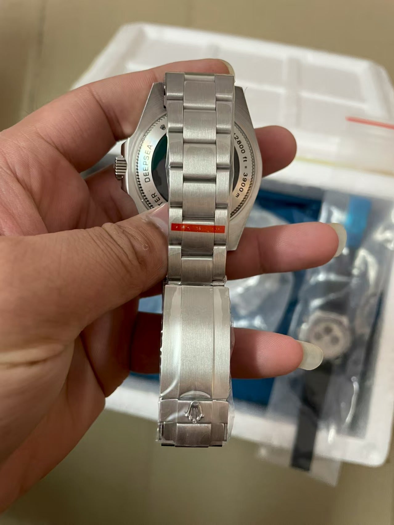 L Size - Blue Silver -Silver 904L Steel -Automatic- 44mm
