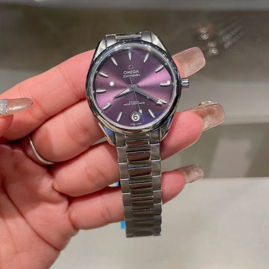 LADY - Purple - Silver 904L Steel - Quartz - 34mm