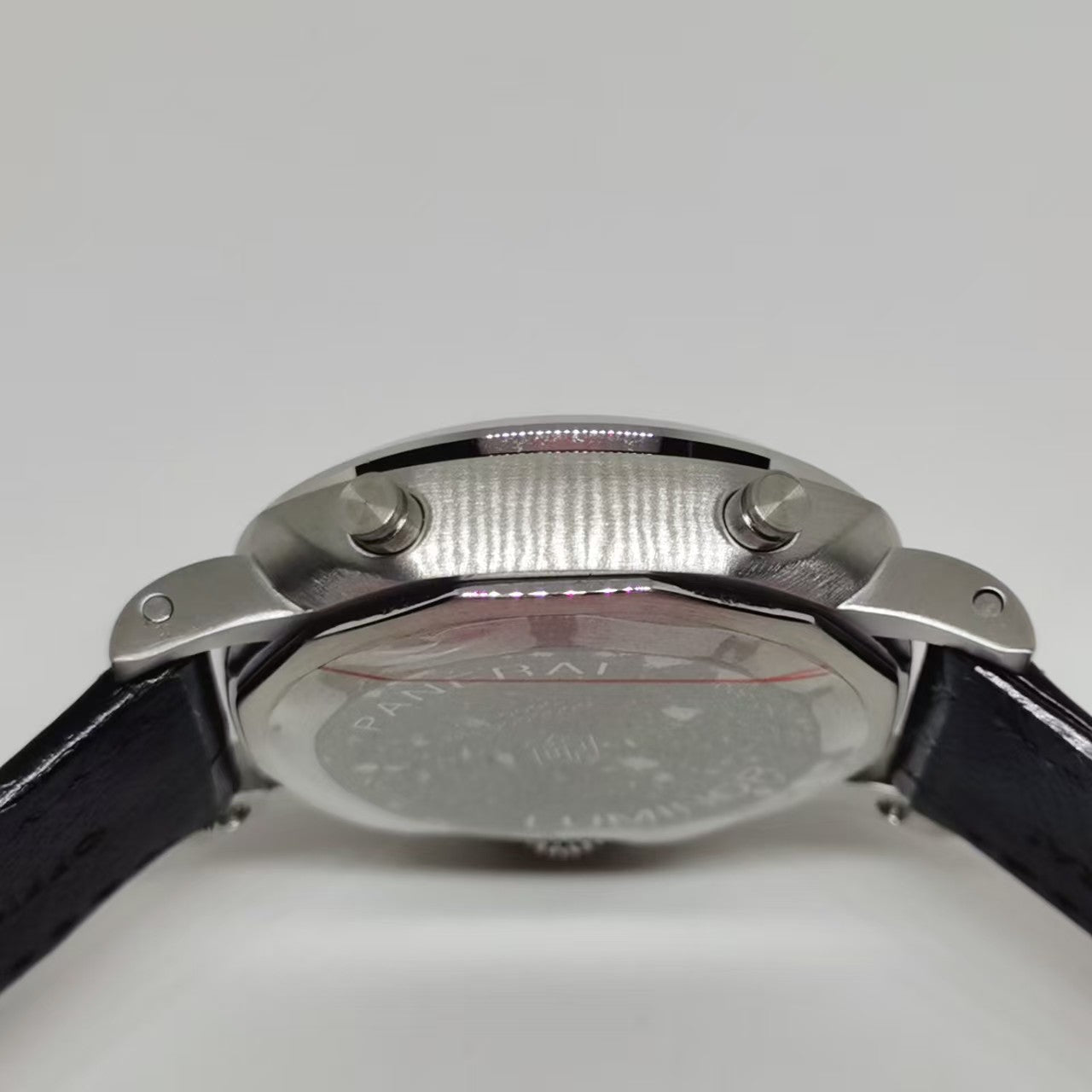 Black - Silver 904L Steel- Black Leather - Automatic - 44mm