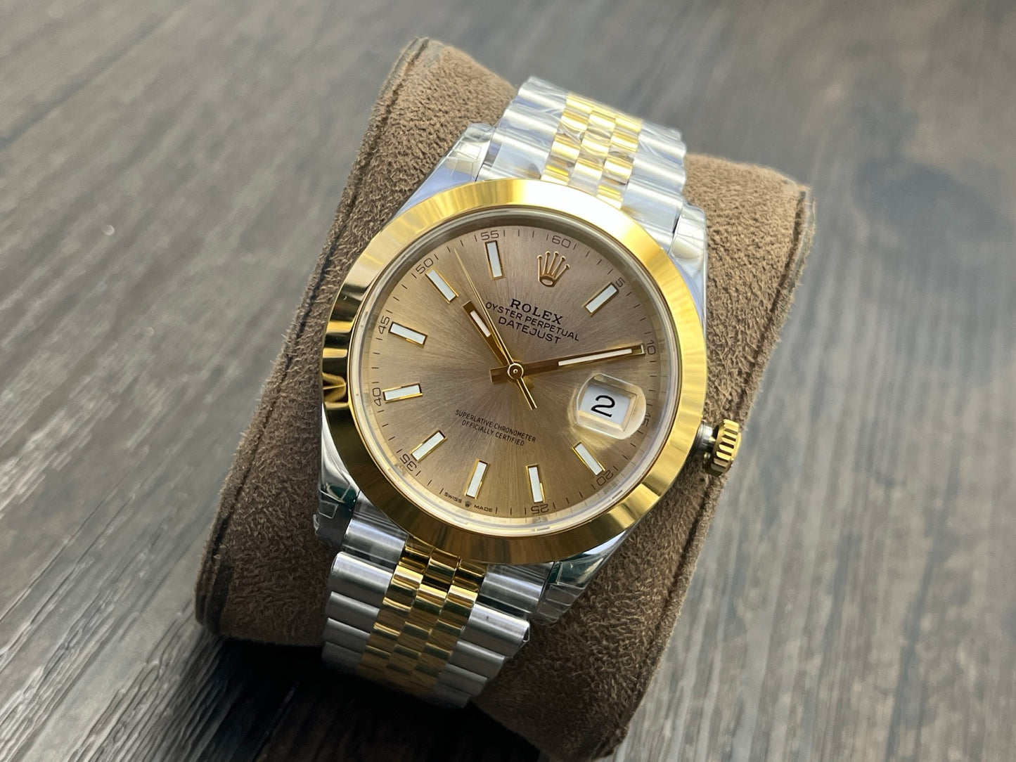 C-Factory -Yellow Gold - Smooth Bezel - Silver 904L Steel- Automatic - 41mm