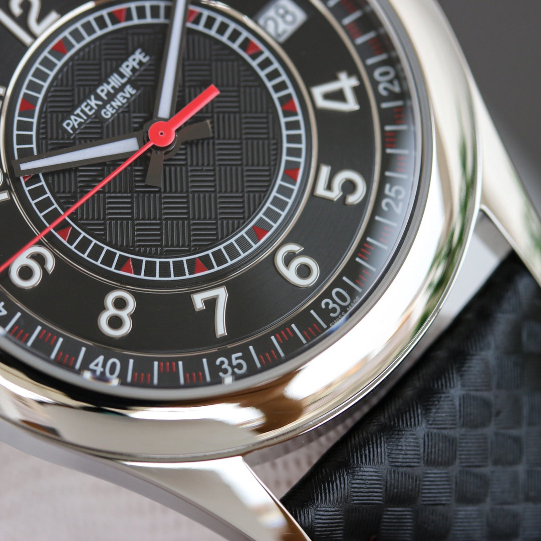 Red Black - Black Leather - Automatic - 40mm