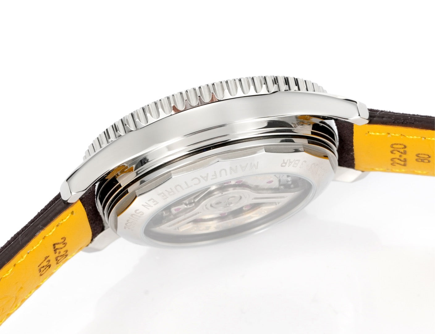 Chronograph - White Ceramic - Purple White- N-Timer - Grey Leather - Automatic - 43mm