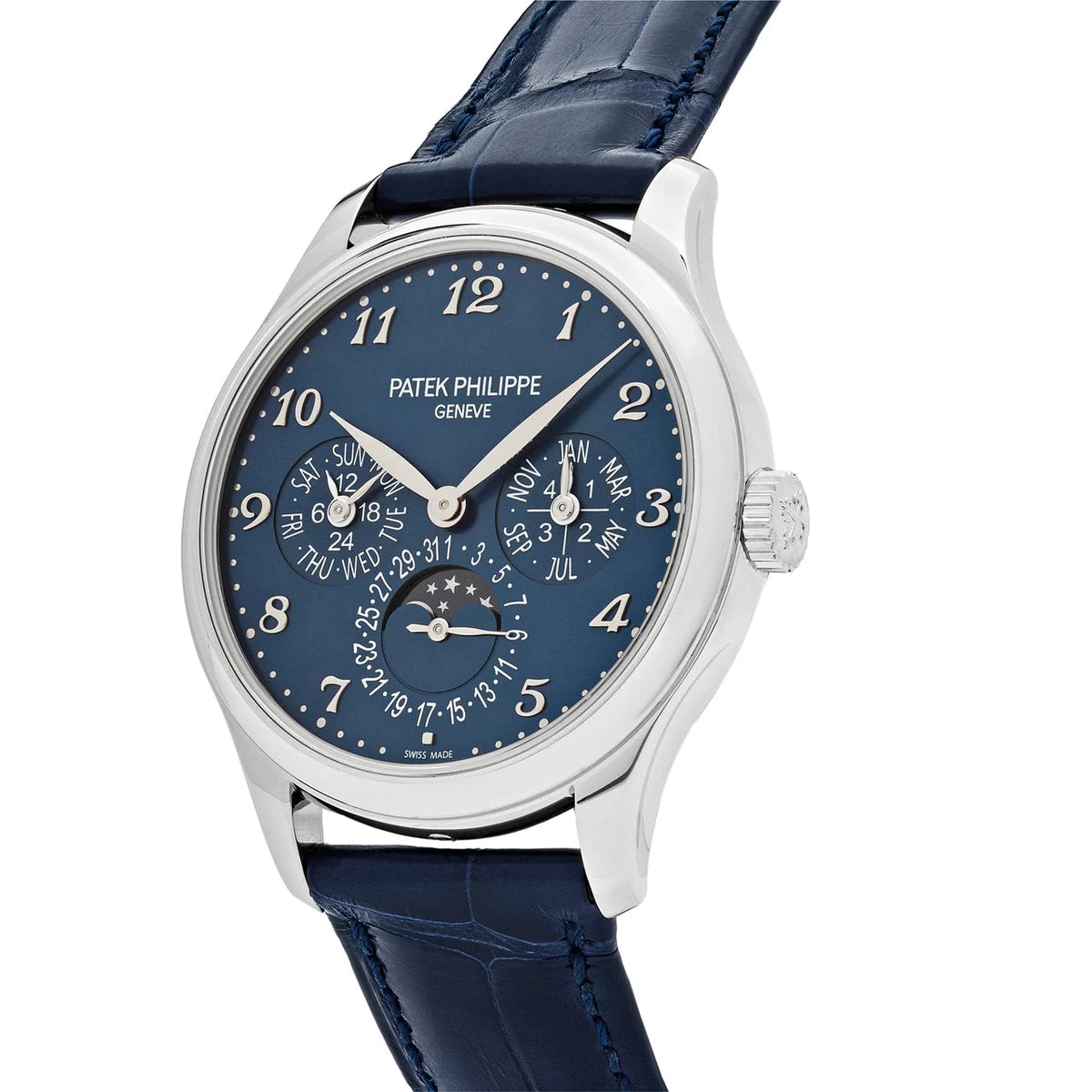 Calendar- Blue - Blue Leather - Automatic - 40mm