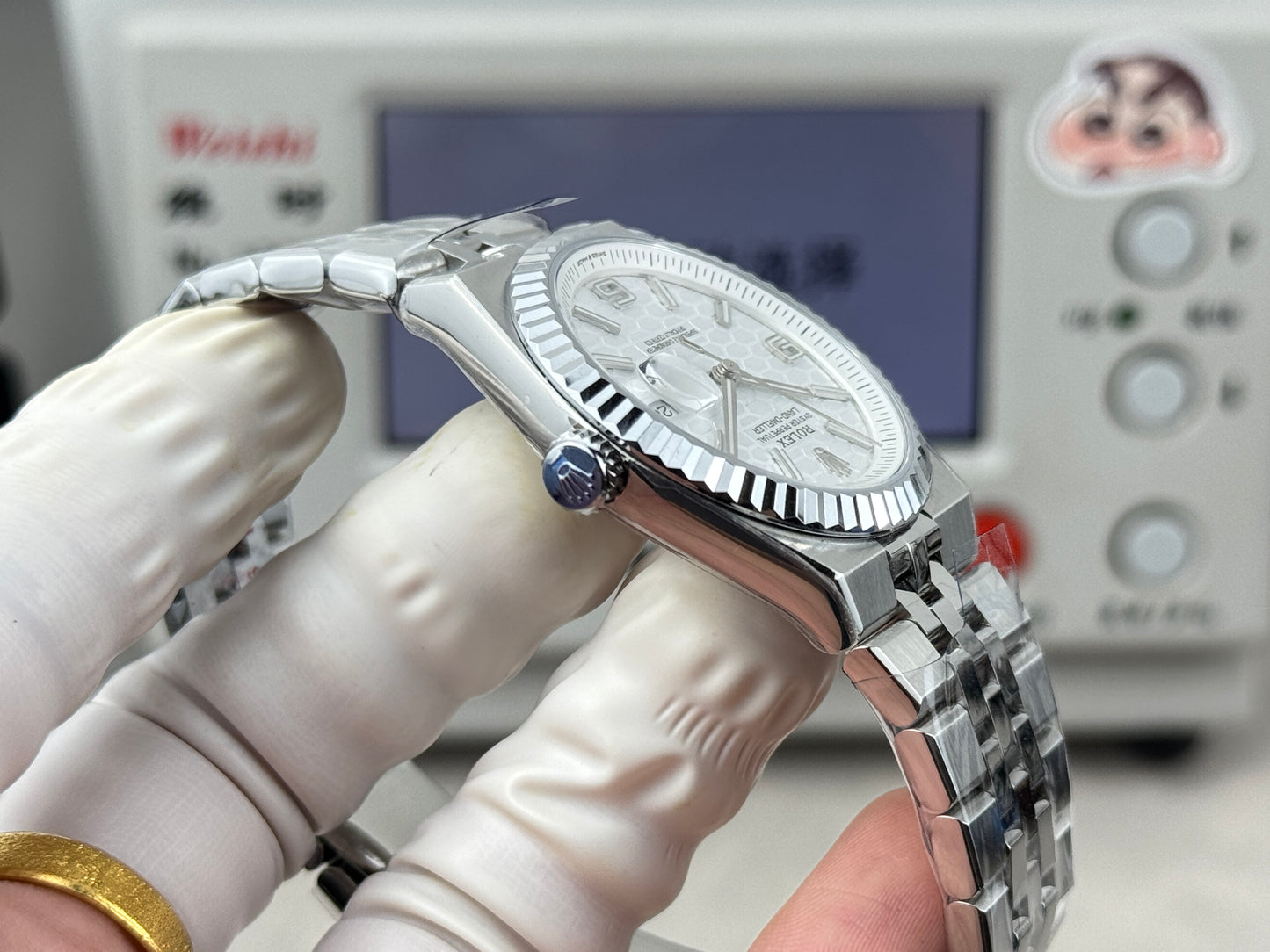 L-Dweller - 127336- White - Silver 904L Steel- Ultra-thin-Automatic - 40/36mm