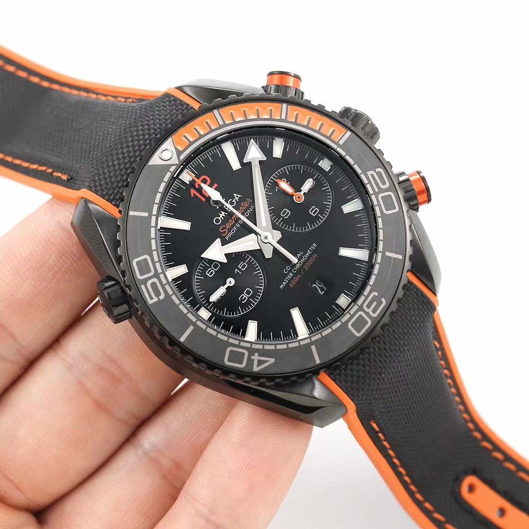 Chronograph - Selfwinding- Black Rubber - Automatic - 45.5mm