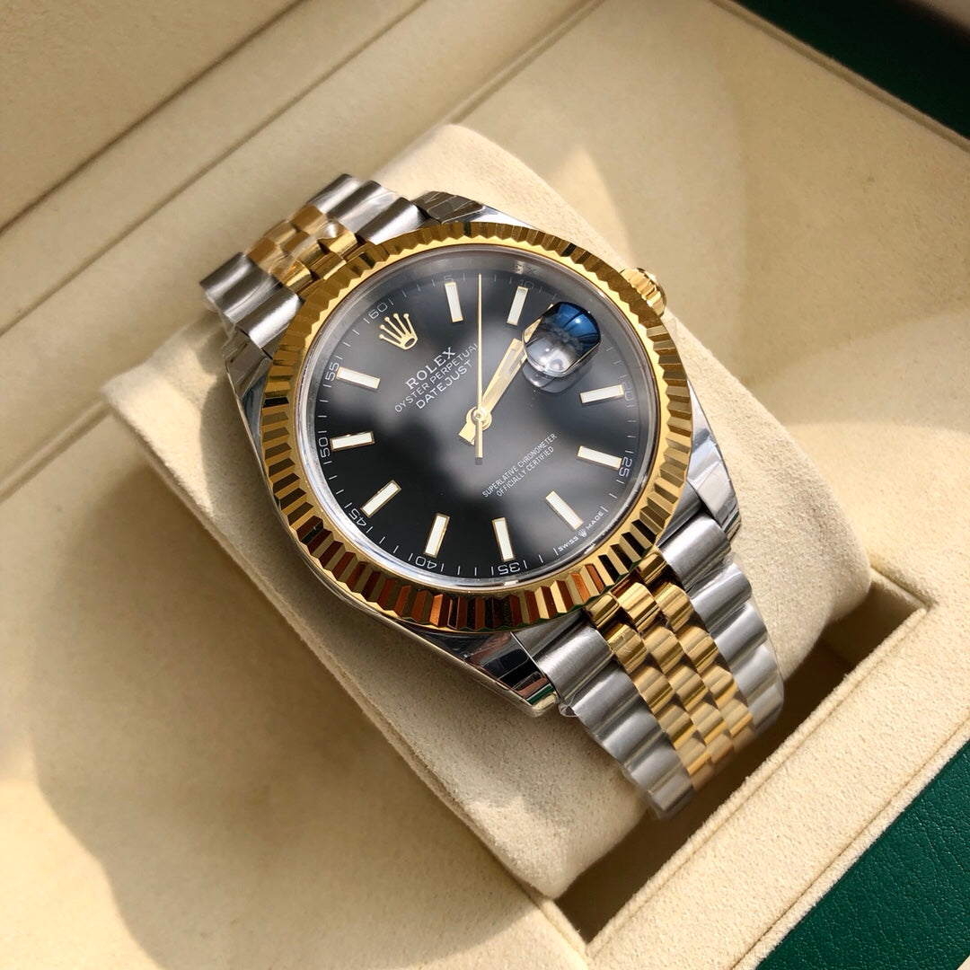 Black Grey - Yellow gold - 904L Steel - Automatic - 41mm