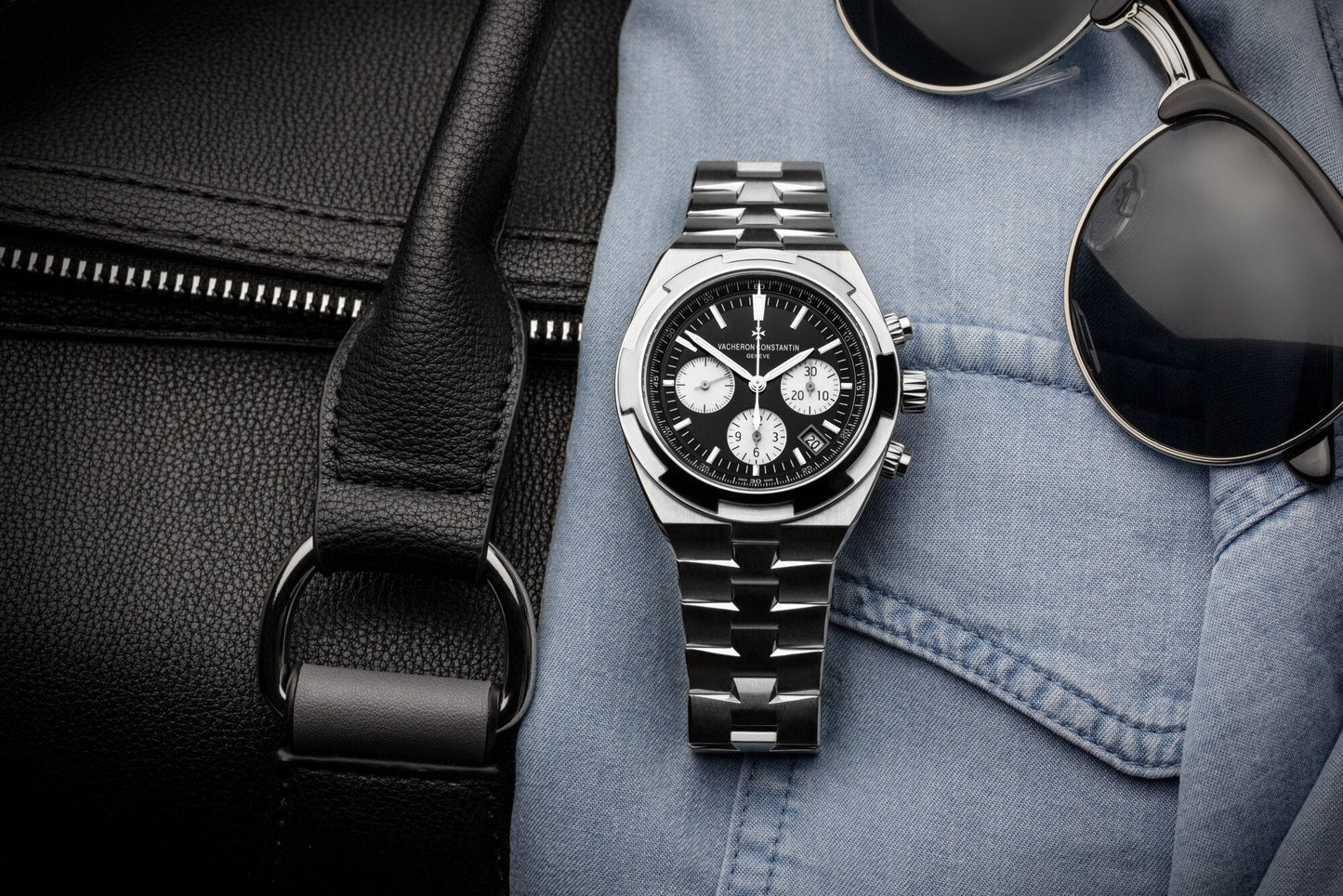 Chronograph -Black - 904L Silver - Automatic - 43mm