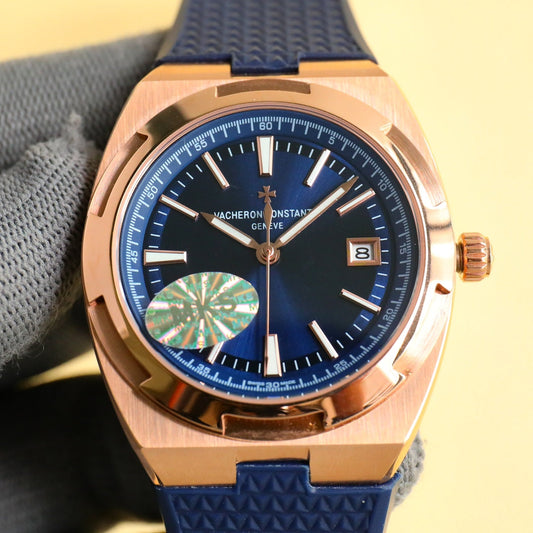 Blue Rosegold - Blue Rubber - Automatic - 41mm