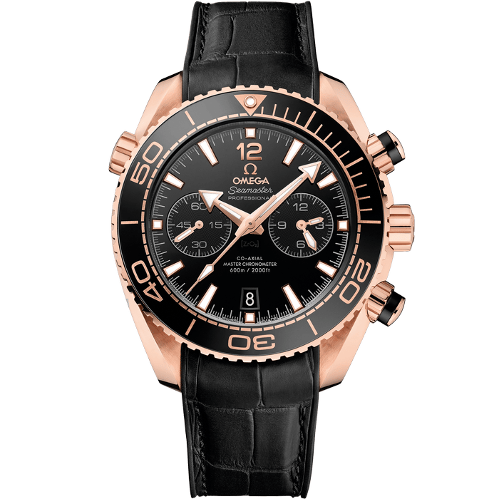 Chronograph - Selfwinding- Black Leather -  Automatic - 45.5mm