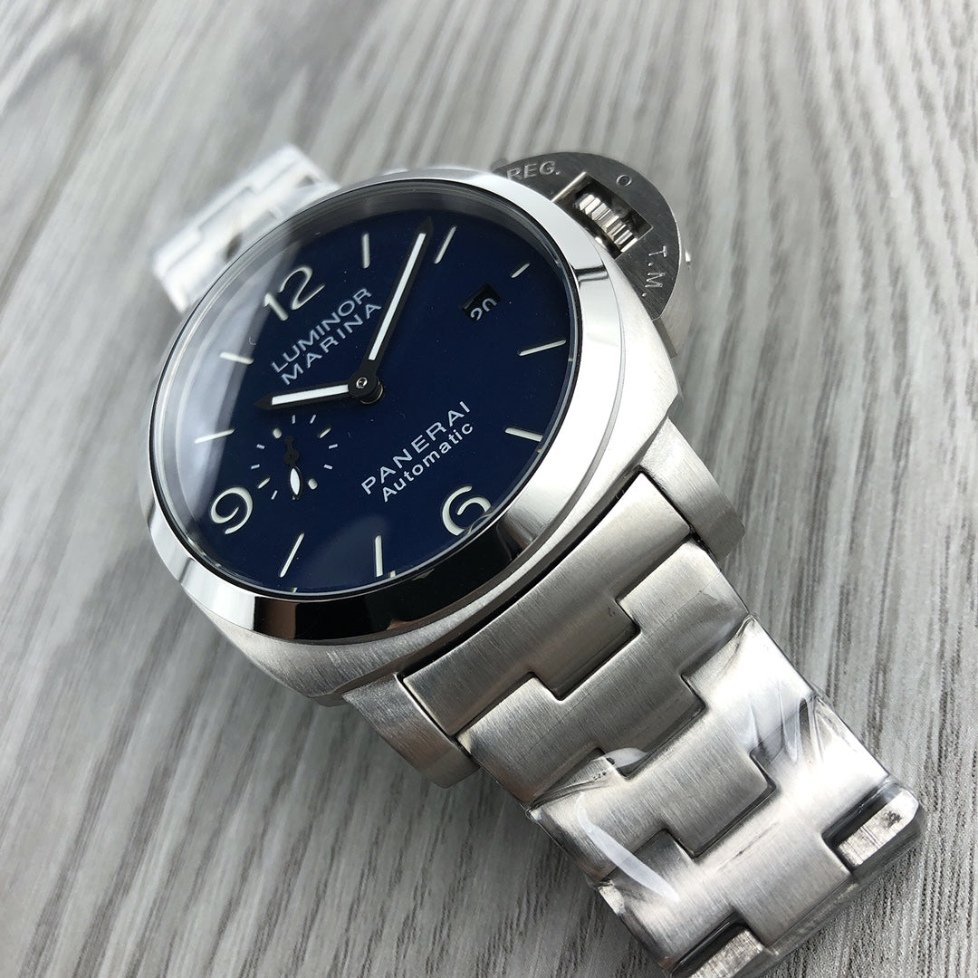 Blue Silver -904L Steel - White 904L -Automatic - 44mm