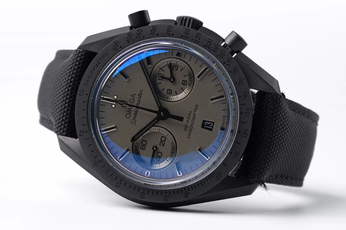 Chronograph -Moon back - Grey - Black Rubber- Automatic - 44mm