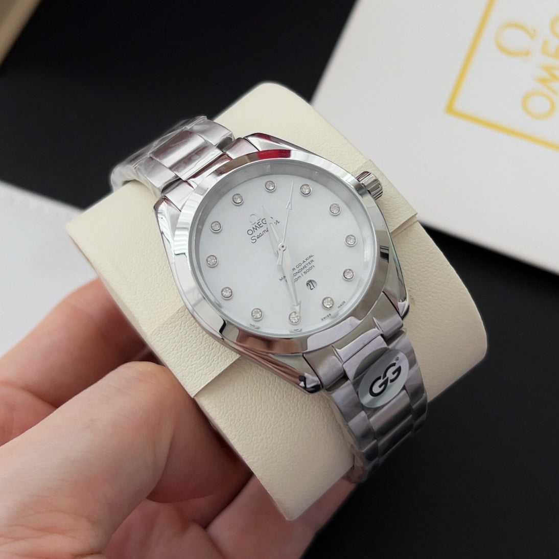 LADY -White - Silver 904L Steel - Quartz - 28mm
