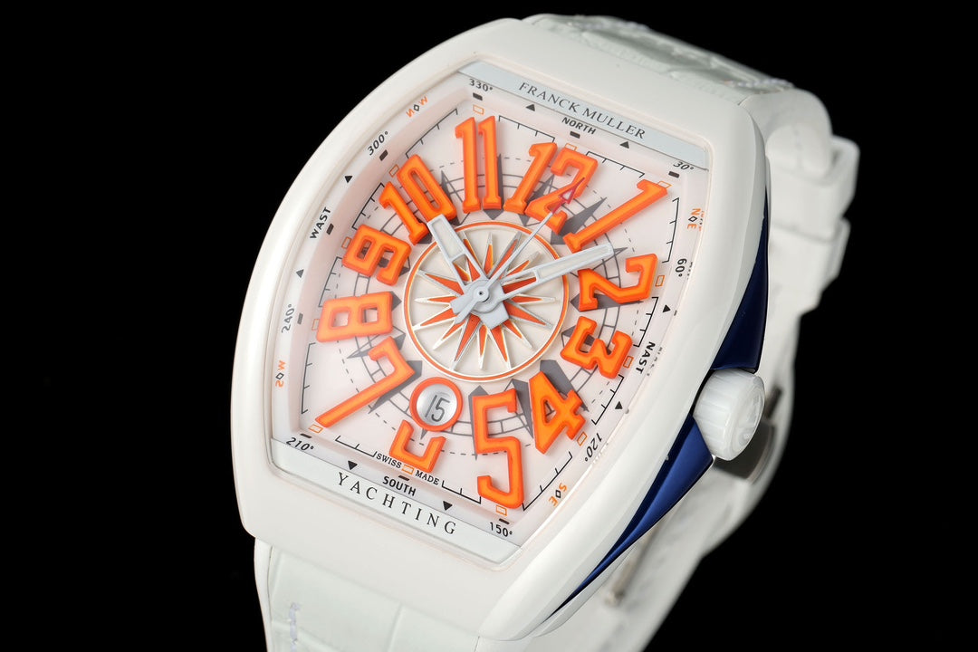 White Ceramic - White Leather - Automatic - 45mm