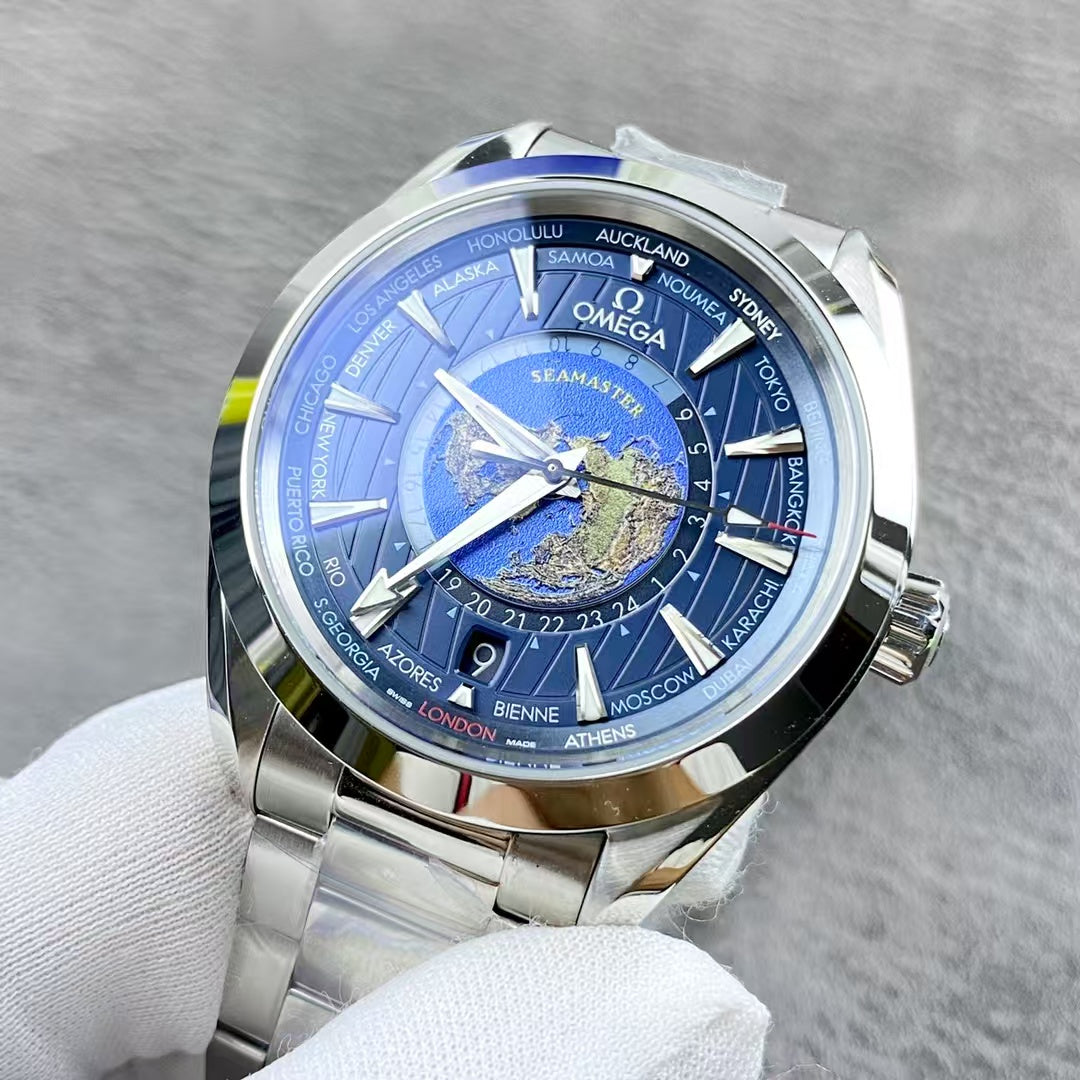 Blue Silver - 904L Steel Silver - Automatic - 43mm