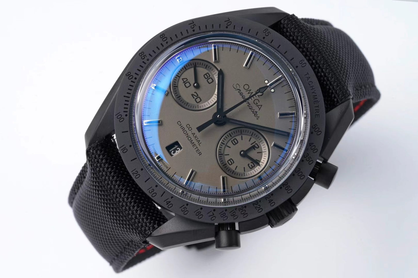 Chronograph -Moon back - Grey - Black Rubber- Automatic - 44mm