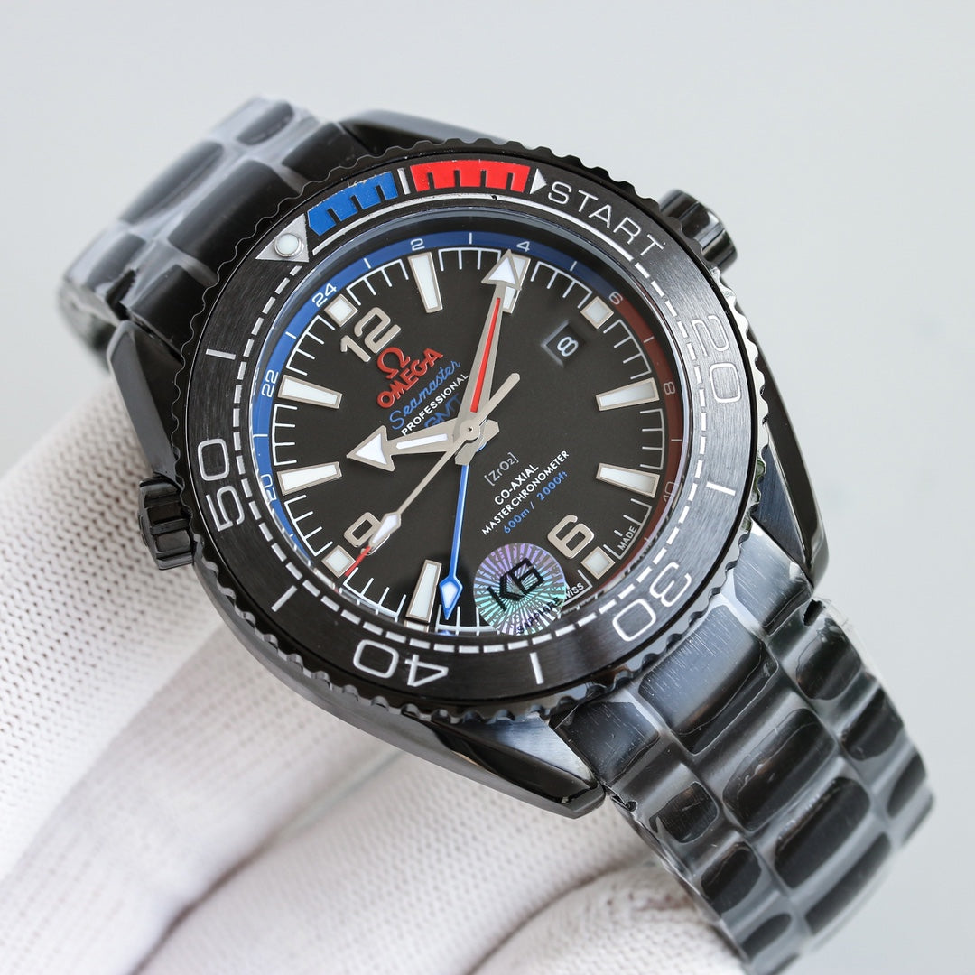 L Size Black Blue Steel - Black 904L Steel - Automatic - 45.5mm