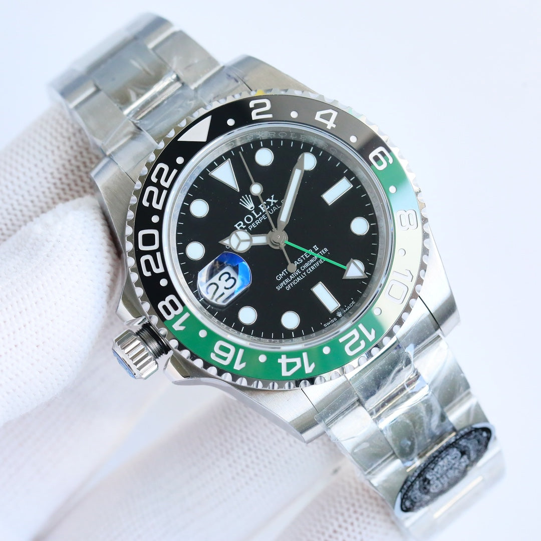 C-Factory -Lefty- Green Black- Silver 904L Steel - Automatic - 40mm