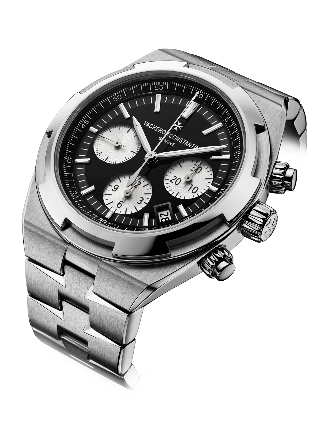 Chronograph -Black - 904L Silver - Automatic - 43mm