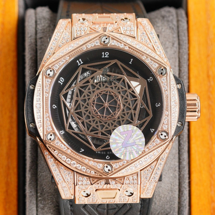 Rosegold - Black Rubber - Automatic - 42mm