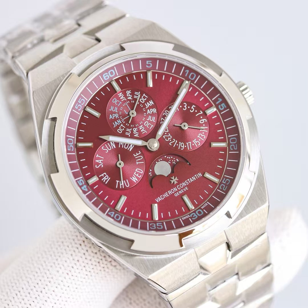 4300V-120G-B102 -Red Silver - 316L Steel - Automatic - 41mm