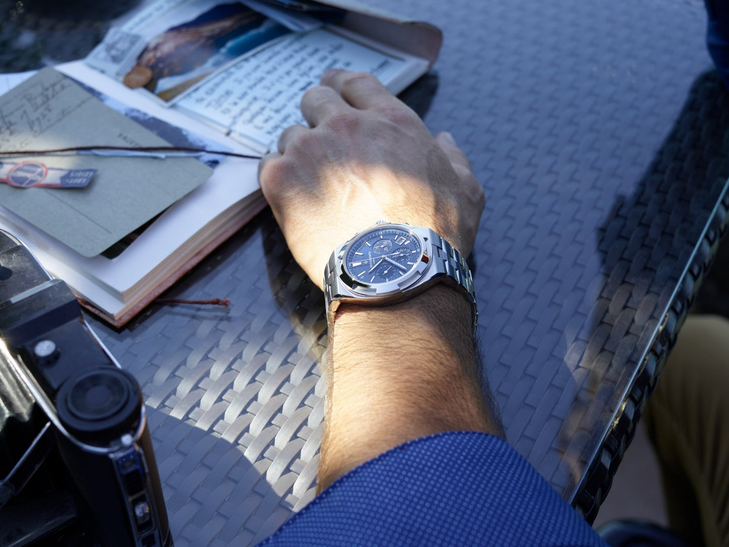 Chronograph-Blue - White 904L Silver - Automatic - 43mm