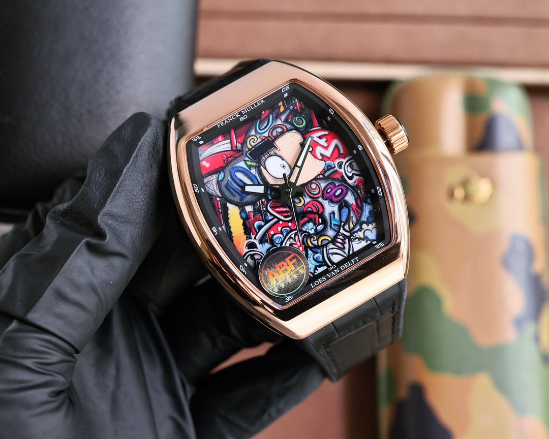 Rose gold - Black Rubber - Automatic - 45mm