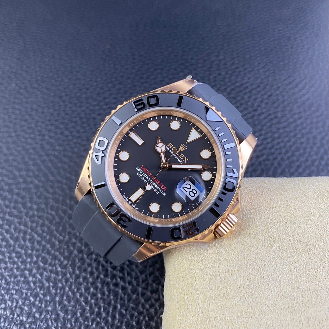 C-Factory -Black Rosegold- Black Rubber- Automatic - 40mm