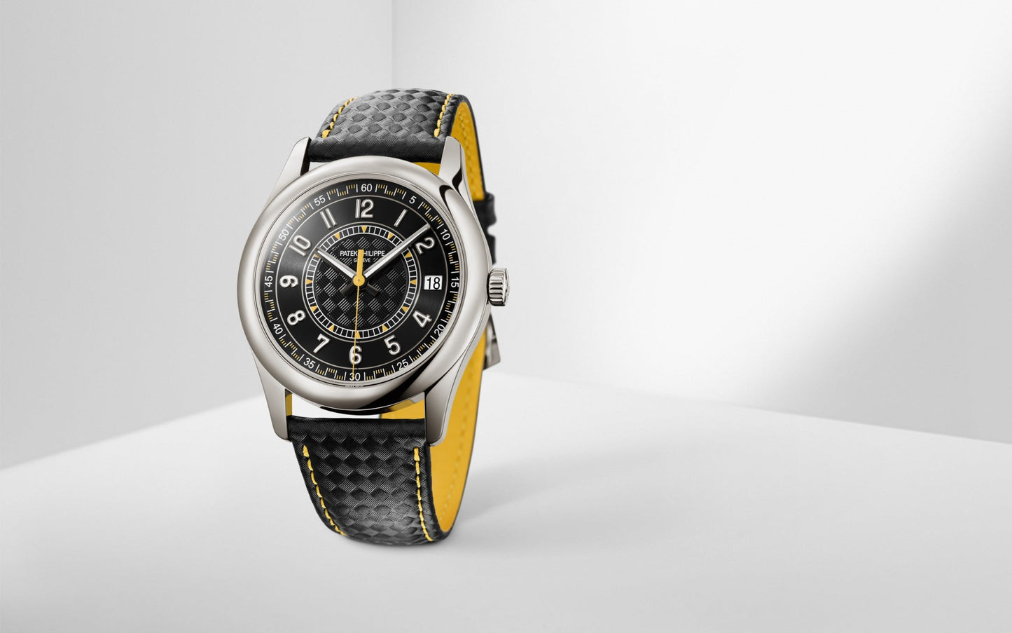 Yellow Black - Black Leather - Automatic - 40mm