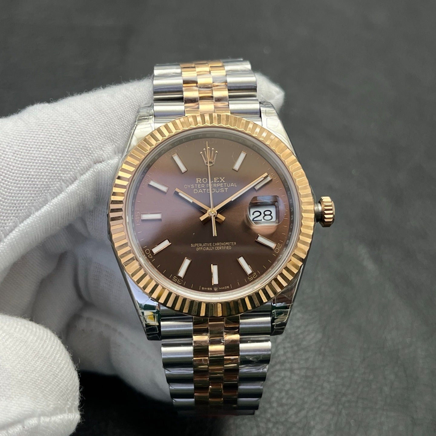 C-Factory -Brown - Silver Yellow 904L Steel- Automatic - 41mm