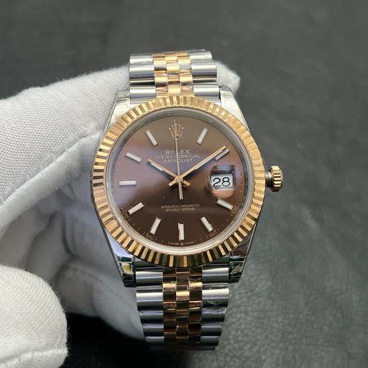 C-Factory -Brown - Silver Yellow 904L Steel- Automatic - 41mm