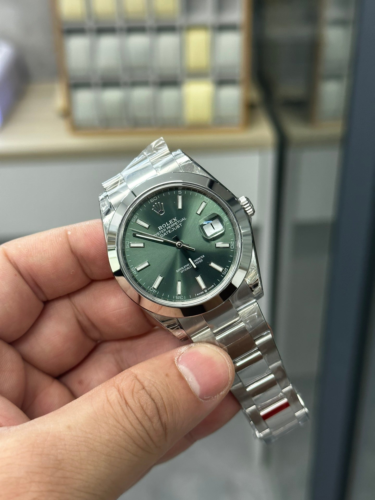 Green Blue - White 904L Steel - Automatic -41mm