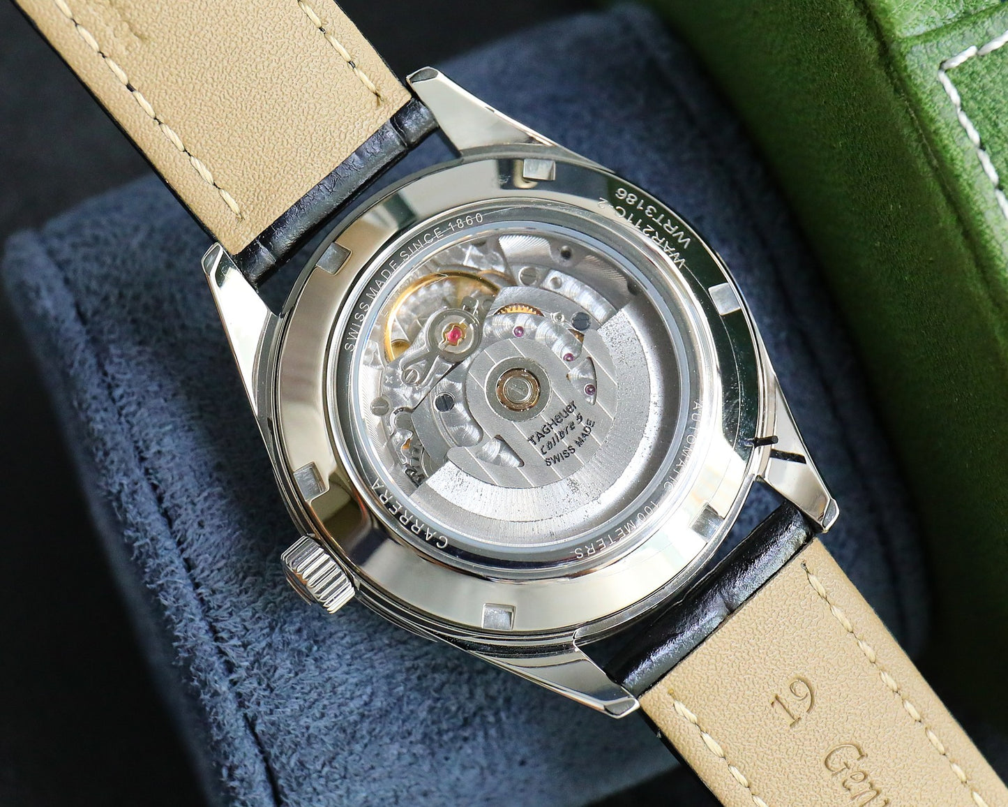 Green - Black Leather - Automatic - 41mm