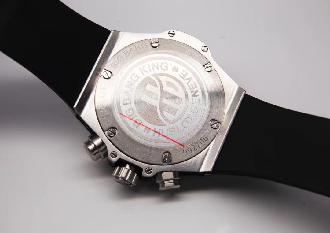 Grey - Hollow 904L Steel - Grey Rubber - Quartz - 42mm