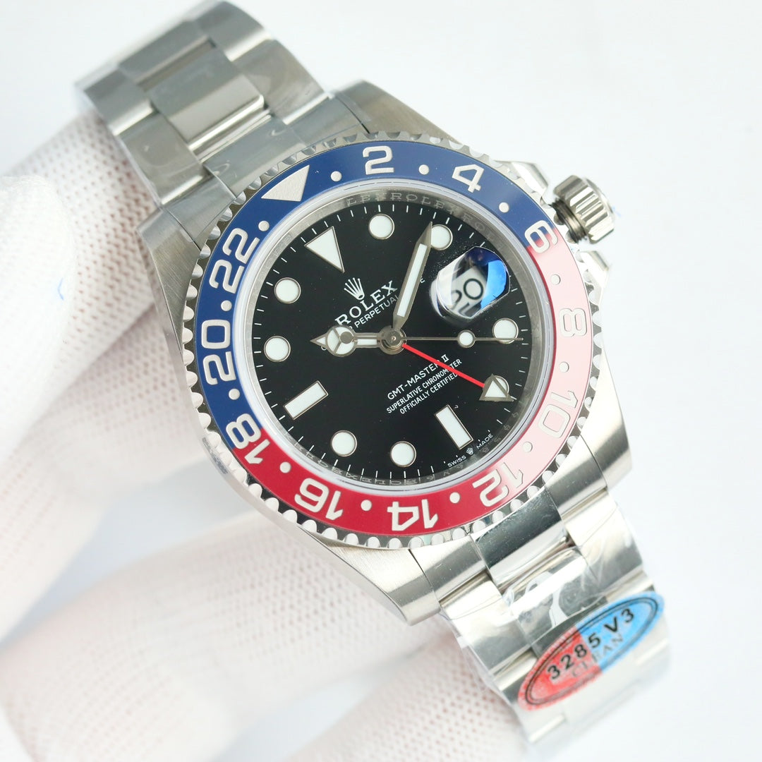 C Factory - Red Blue - Silver 904L Steel - Automatic - 40mm