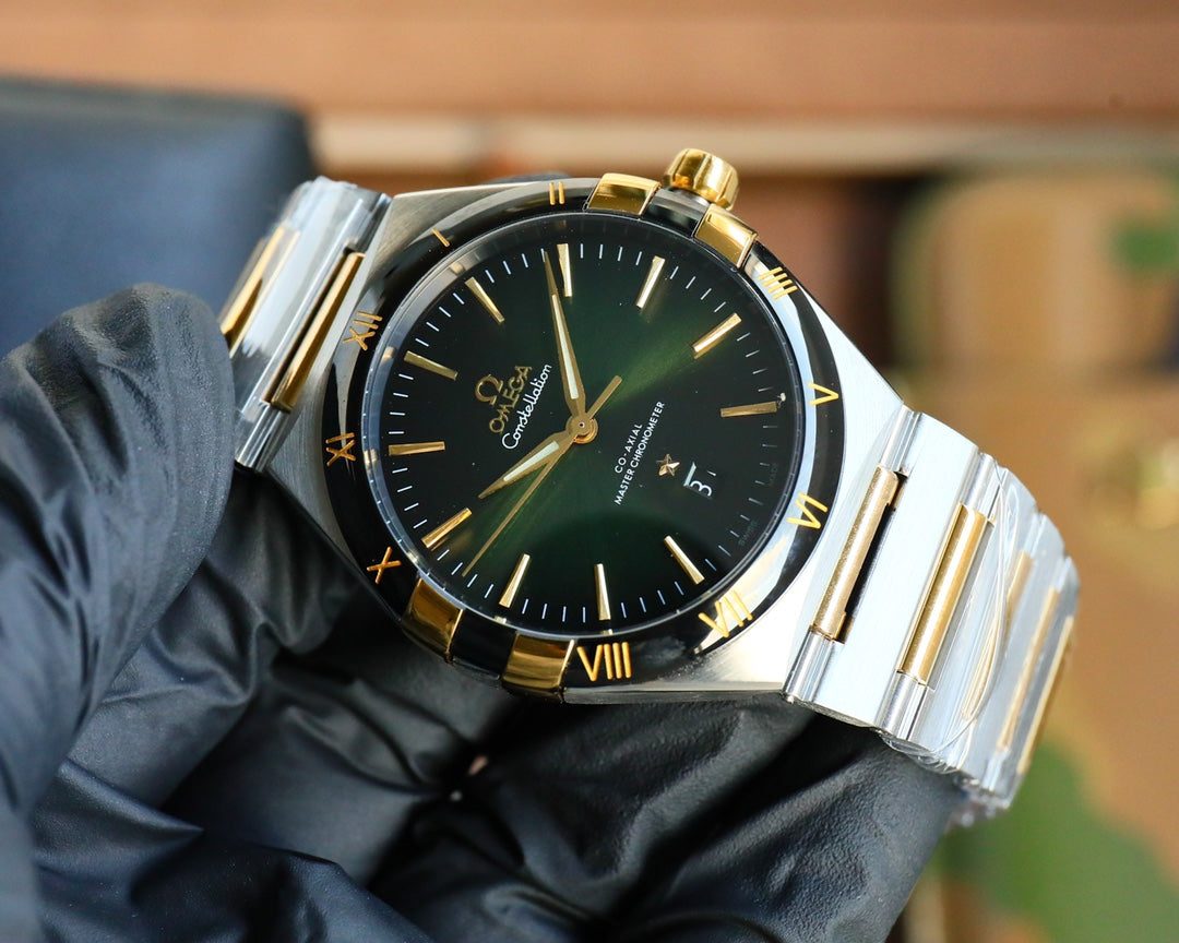 Green - Black Yellow - Silver 904L Steel - Automatic - 41mm
