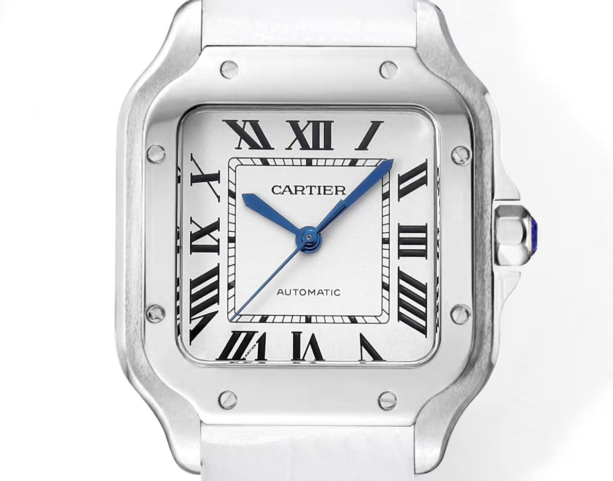 White 316L Steel - White Leather - Automatic - 47*40mm