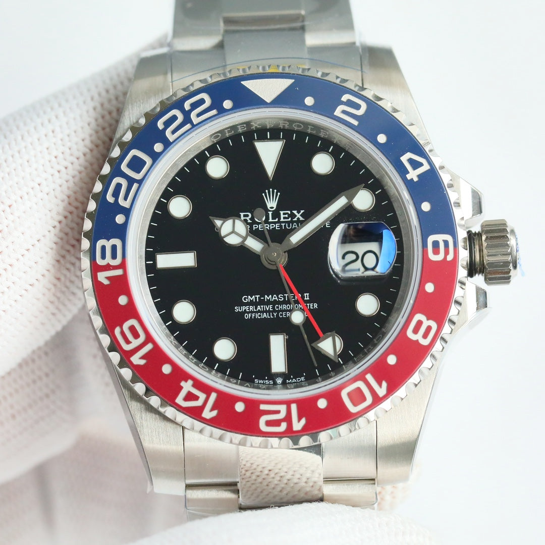 C Factory - Red Blue - Silver 904L Steel - Automatic - 40mm