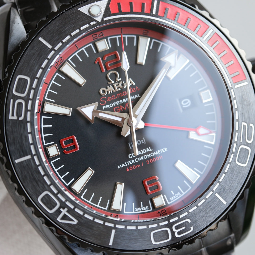 L Size Black Red Steel - Black 904L Steel - Automatic - 45.5mm