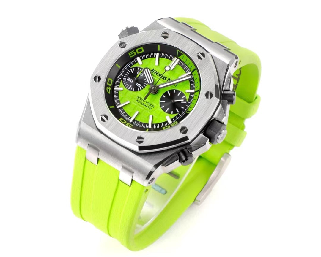 26703ST.OO.A038CA - Green -Green Rubber - Quartz- 42mm